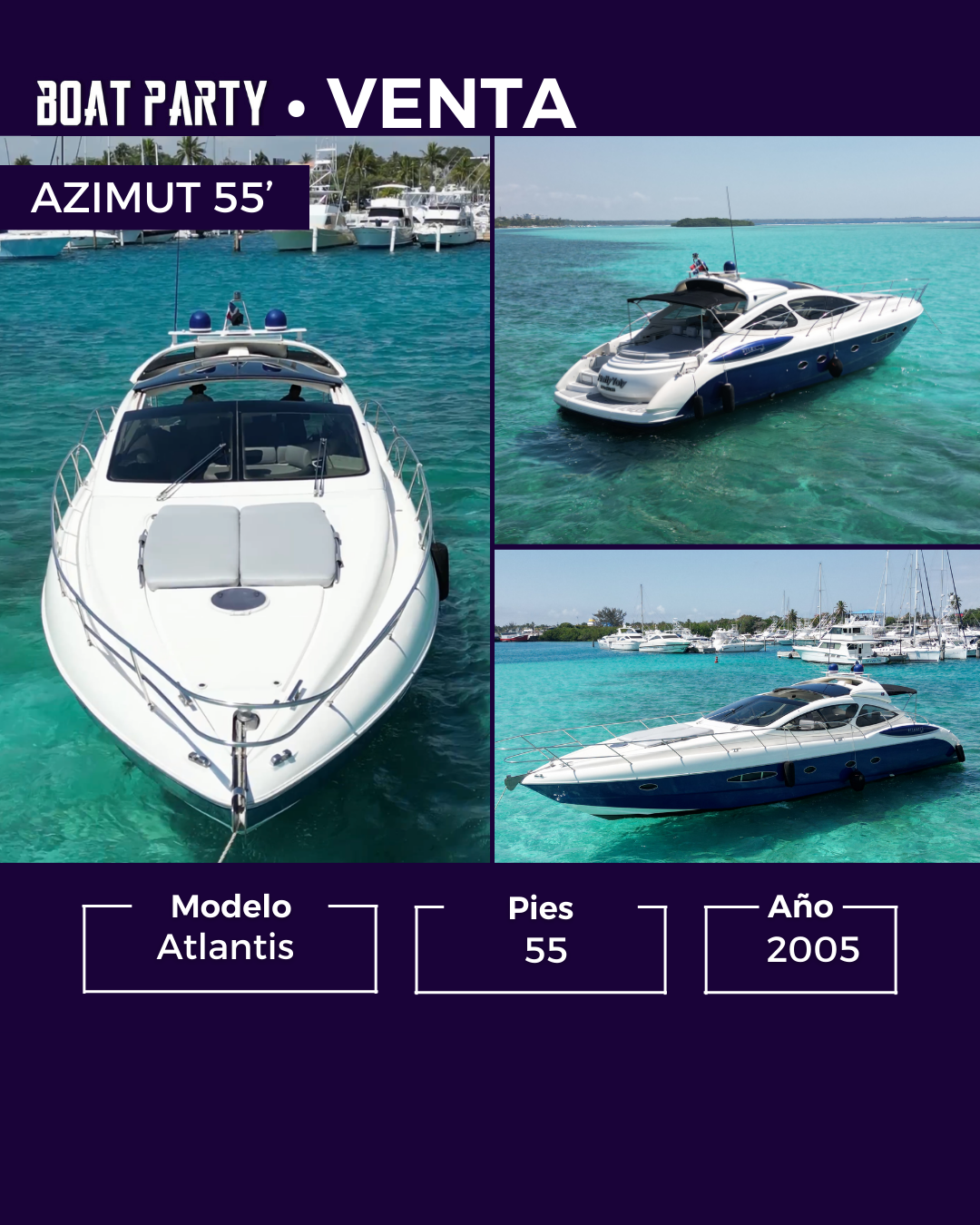 FOR SALE AZIMUT ATLANTIS 55´
